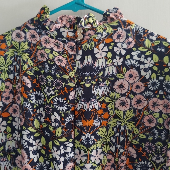 NEW Nordstrom Julia Jordan mock ruffled neck flutter sleeve floral dress - Picture 11 of 16